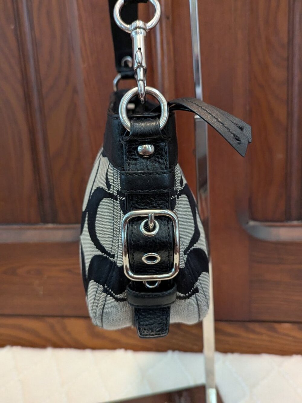 COACH Mini Zoe Hobo Shoulder Bag - Picture 4 of 11
